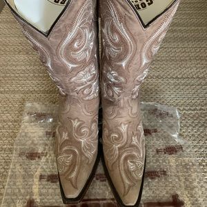 Ladies Corral boot. Size 9. Bone/light beige color.